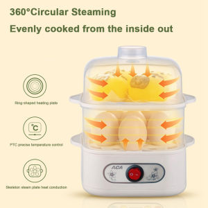 【Vodool】Two/Three-Layer Electric Egg Boiler Cooker Multifunction Egg Boiler Cooker Corn Milk Rapid Breakfast Cooking Appliances