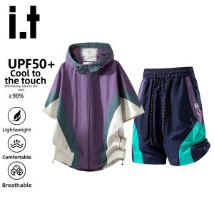 izzue | UV Protection Summer Ice Silk Cool Feeling Two-Piece Set UPF50+