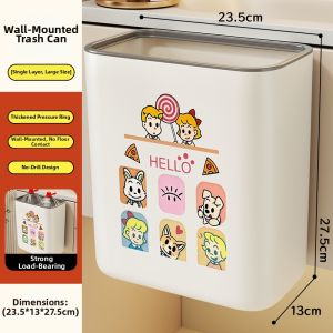 evesigar | Wall-mounted Large Capacity Waste Bin