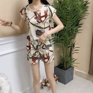 Fashion Casual Sports Set Loose Size Summer Short Sleeve Shorts Two Piece Set