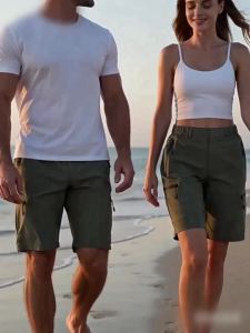 JNLN | JNLN Quần Short Đi Bộ Nhanh Khô Cho Nam Và Nữ Nhiều Túi Thể Thao Ngoài Trời Cắm Trại Leo Núi Chạy Mùa Hè Quần Short Thể Thao Polyester