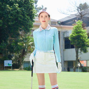 TTYGJ | Quick Drying Vertical Stripe Polo Shirt for Women