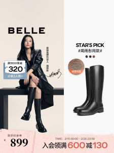 Real Leather Fleece Lined Long Knight Boots Womens Fashion Boot over Knee High Zipper Closure round Toe Rubber Outsole Winter Boot