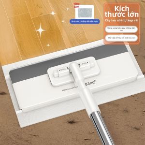 SUOBANG | Cây Lau Nhà Phẳng Tự Động Kẹp Tay Không Cần Dùng Tay