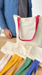 Duo Tone Canvas Bag Webbing Handle – 12oz (350x400x100)