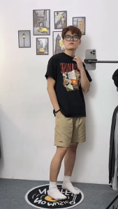 Quần Short Đùi Nam LADOS-4182 Chất Kaki lạnh cao cấp thêu logo form basic trẻ trung dễ phối đồ