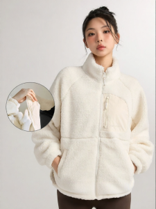 Korean Imported Warm Faux Shearling Short Jacket