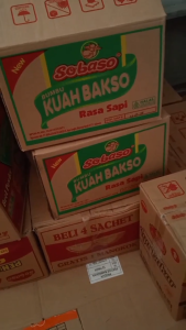 Bumbu kuah bakso "Sobaso" 8 gr rasa Sumsum Sapi & Sapi ( isi 48 pcs ) kaldu penyedap rasa