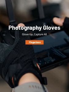PGYTECH Photography Gloves Fingerless Genuine Leather Non-slip Wear-resistant Comfortable Breathable PVC