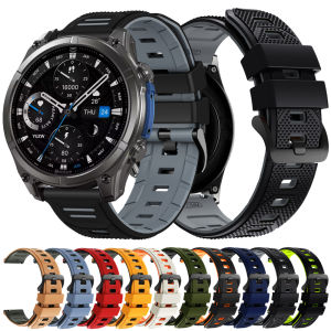 22mm Silicone Strap for Zeblaze Vibe 8/7/Pro/Lite/stratos 4 3 2/Btalk/GTR 3/Ares 3 Pro Replace  Correa Bracelet Mi Watch 5 S1 S4
