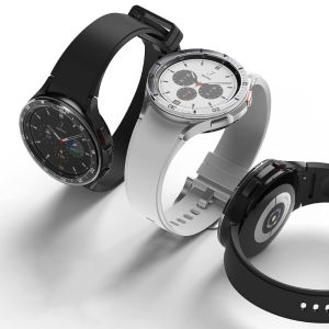 Galaxy Watch 6 Classic 47mm 43mm Metal Bezel for Samsung Galaxy Watch4 Classic 46mm 42mm Cover Case Alloy Ring Adhesive Bumper