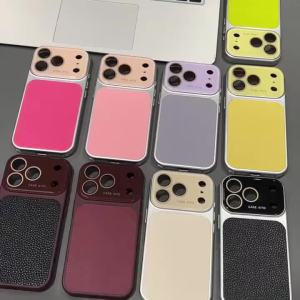 Ốp Điện Thoại Da Họa Tiết Vải Thiều Cao Cấp Dành Cho iPhone 13/12 Pro Max Plus Air - Chống Sốc Bảo Vệ Toàn Diện Với Miếng Dán Bảo Vệ Camera