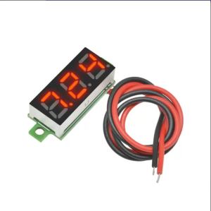 Gaqqee | 5 Chiếc 0.28 Inch Vôn Kế LED Kỹ Thuật Số Mini 2 Dây 3 Chữ Số Hiển Thị DC 3.7-30V Đồng Hồ Đo Điện Áp Cho Ô Tô Tự Động Kiểm Tra Nguồn Điện Di Động