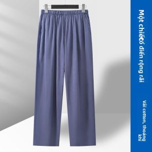 TIANJIANG | Quần Đùi Chất Cotton Pha Co Dãn Thắt Lưng Dây Rộng