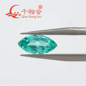 4x8mm Marquise Hình dạng tổng hợp Paraiba YAG lỏng lỏng đá Yttrium nhôm Garnet với bao gồm DIY phụ kiện cho làm trang sức