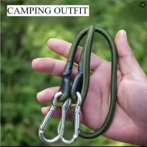 Luggage Binding Rope Packing Strap Elastic Band Hanging Rope Climbing Hook Elastic Rope Camping Vehicle Camping Elastic Hook