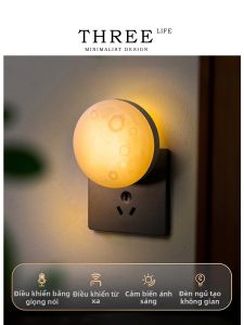 Nursery Moon-shaped Soft Light Lamp Plug-in