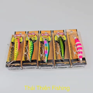 Mồi Giả Câu Lure Megabarra R.Fish Small 7cm 5.6g Cá Cứng Lặn 80cm Minnow Câu Cá Chẽm Mú Nhồng