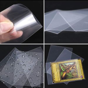 100pcs Transparent Card Sleeves fit for Playing Games TCG Protector Pokmones Cards Folder Yugioh sports photo Case Holder Toy