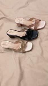 Bellissimo Azalea Sandal Wanita Heels Hak 5 Cm Kekinian
