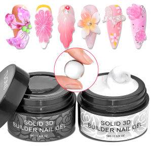Gel Tạo Hình Móng Tay 3D Trong Suốt Và Trắng TWOING 15g Không Dính Dùng Để Điêu Khắc Tạo Khối Làm Móng Giả Cứng Cáp