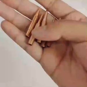 Set Mata Solder Tembaga Berkualitas 8 Pcs untuk Hakko 936 dengan Selongsong Sleeve 80 Watt - Warna Perak