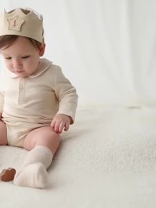 OAK FAMILY | Bodysuit Ngủ Bằng Cotton Hữu Cơ