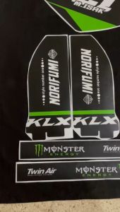 KLX BF 150 Decal Stiker Motor KLX BF Hijau Hitam Racing D-A3-897 D-A3-596 A3-770 A3-771