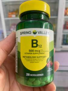 [Made in USA]  Spring Valley Timed-Release Vitamin B12 1000 mcg. 60 viên