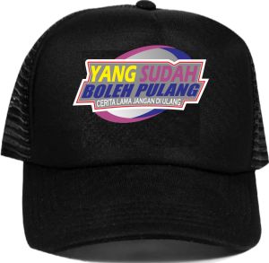 topi trucker jaring murah kata² yg sudah boleh pulang