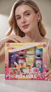 Fragrant Hand Cream+Lipstick Set Deep Moisturizing Bright Lip Color Care for Hands Daily Hand and Lip Care
