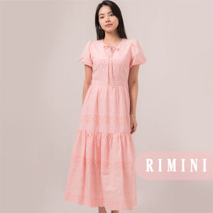 RIMINI - Dress Wanita Gaun Kondangan Lengan Pendek Puff XS-L - Shanna Dress