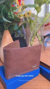 (NEVSET SEMARANG) Dompet lipat pria / motif line / simple / gift / Fuerdanni / Dompet kartu