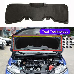 Car hood heat insulation cover for HONDA JAZZ 2008-2013 GE 2014-2019 GK front engine soundproof firewall cotton lining car accessories