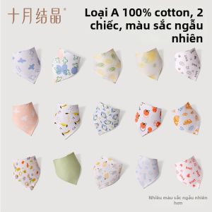 SHI YUE JIE JING | Khăn Quàng Tam Giác Bé Sơ Sinh Cotton