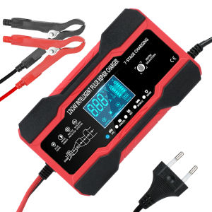 Car Battery Charger Full Automatic Wet Dry Lead Acid Battery Digital Display Battery Charger Pulse Repair 12V 10A / 24V  5A