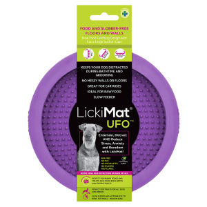 LickiMat Slow Feeding Dog Bowl Pet Bowl UFO Shape Australian Research Based Boredom Buster Intelligent Pet Toy