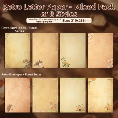 ZEEGO | Vintage European Simple A4 Thick Letter Paper