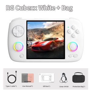 ANBERNIC RG CubeXX Handheld Game Console 3.95\" IPS 720*720 Screen Linux WIFI Bluetooth HD RGCubeXX Retro Video Gaming Console