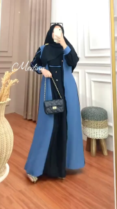 NEW GAMIS MADINAH KOMBINASI BAHAN CRINKLE VIRAL 2025