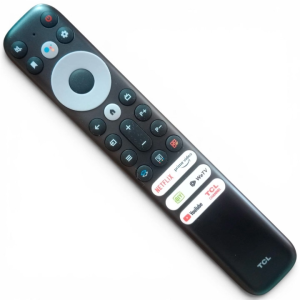 TCL Smart TV Remote Control with Netflix YouTube Buttons Circular Navigation Pad with google voice command
