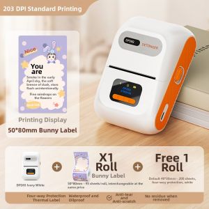 DTPrinter | HD 300dpi Small Bluetooth Handheld Thermal Color Waterproof Label Printer