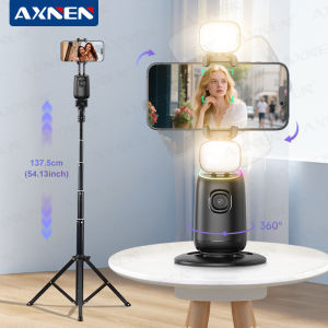 AXNEN | AI Face Tracking Gimbal Stabilizer 360°  Follow Selfie Optional 137CM Tripod Smartphones Stable Shooting for Live Vlog Travel