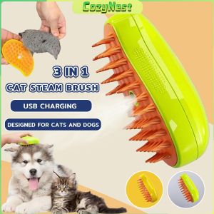 C.N. Pet Comb Steam Spray Massage Hair Combs Massages and Cleanses Brush for Dog Cat