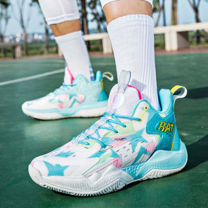 Mens High Top Basketball Shoes Anti-slip Wear-resistant Sports Running Shoes Spring 2025 New Model for Teenagers And Students