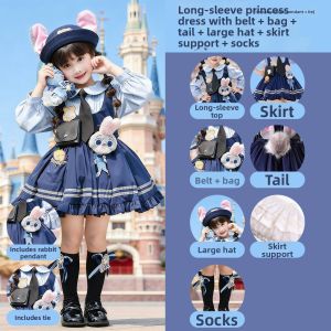 BAIKAMENG | Halloween Zootopia Judy Hopps Girls Costume