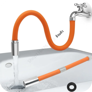 1 ชิ้น Faucet Extension Extender ห้องน้ําปรับฟรีดัด Splashproof Universal 360 °   อะแดปเตอร์ท่อต่อสําหรับอ่างล้างจาน