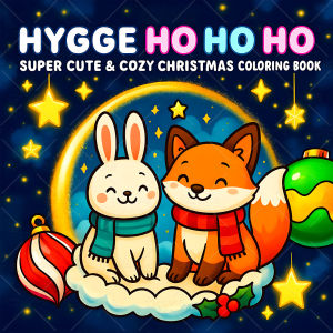 Hygge Ho Cute & Cozy Christmas Coloring Book for Adults DIY Painting Drawing Art Activity Book Perfect Gift for Relaxation