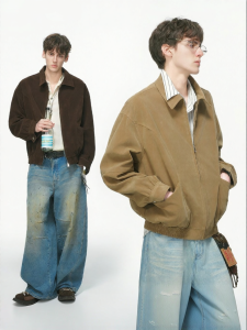 Áo Khoác Công Sở Phong Cách Mỹ Da Suede Cleanfit