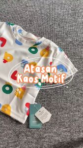 ByKiddos - Kaos Anak Laki-laki dan Perempuan Musim Panas Bermotif Gaya Kasual Modis